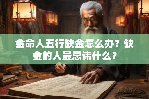 金命人五行缺金怎么办？缺金的人最忌讳什么？