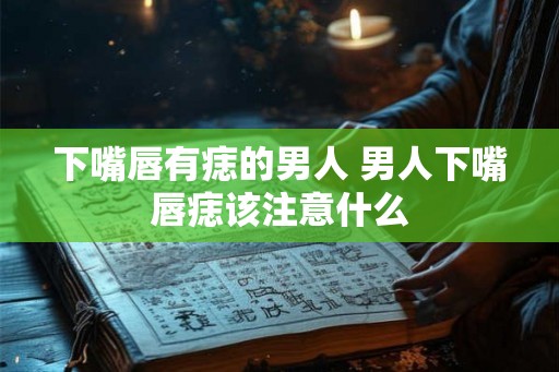 下嘴唇有痣的男人 男人下嘴唇痣该注意什么