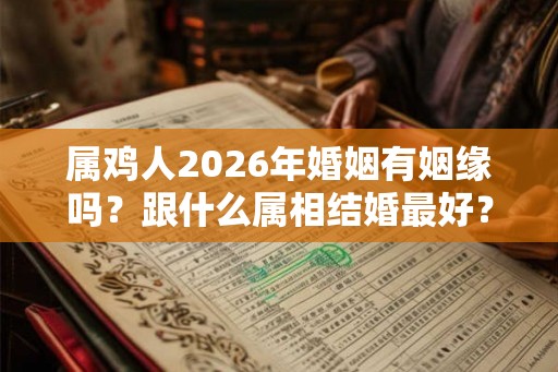 属鸡人2026年婚姻有姻缘吗？跟什么属相结婚最好？