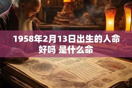 1958年2月13日出生的人命好吗 是什么命