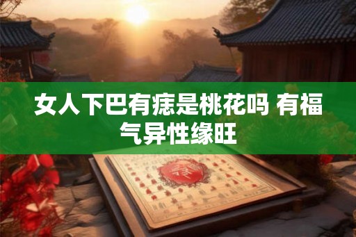 女人下巴有痣是桃花吗 有福气异性缘旺 女人下巴有痣是桃花吗 有福气异性缘旺