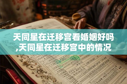 天同星在迁移宫看婚姻好吗,天同星在迁移宫中的情况 天同星在迁移宫看婚姻好吗,天同星在迁移宫中的情况
