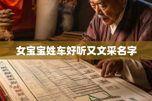 女宝宝姓车好听又文采名字 女宝宝姓车好听又文采名字