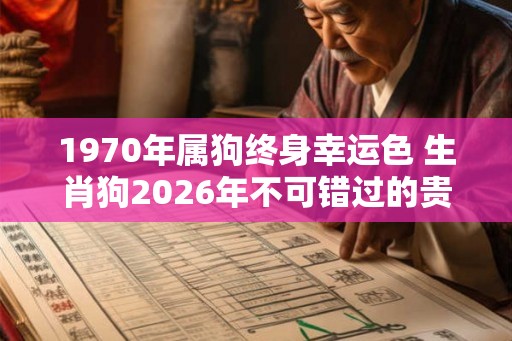 1970年属狗终身幸运色 生肖狗2026年不可错过的贵人