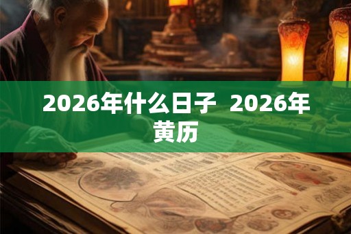 2026年什么日子  2026年黄历