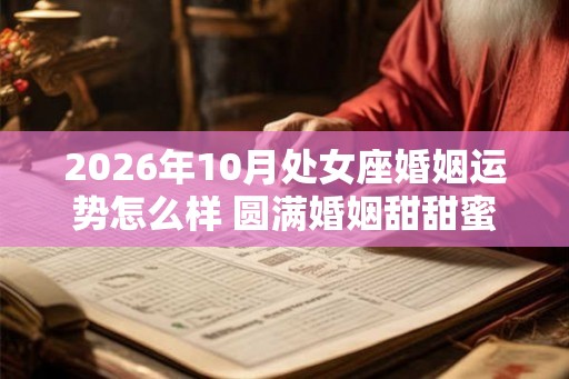 2026年10月处女座婚姻运势怎么样 圆满婚姻甜甜蜜蜜 2026年10月处女座婚姻运势怎么样 圆满婚姻甜甜蜜蜜