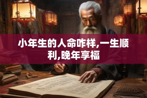 小年生的人命咋样,一生顺利,晚年享福