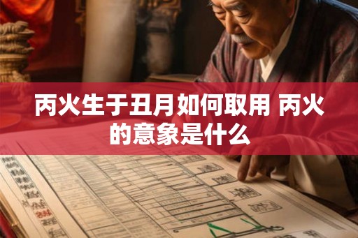 丙火生于丑月如何取用 丙火的意象是什么