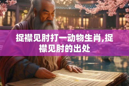 捉襟见肘打一动物生肖,捉襟见肘的出处
