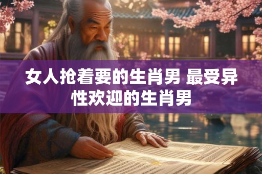 女人抢着要的生肖男 最受异性欢迎的生肖男