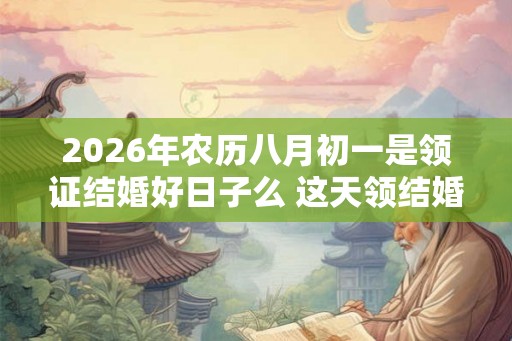2026年农历八月初一是领证结婚好日子么 这天领结婚证好不好