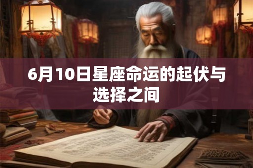 6月10日星座命运的起伏与选择之间
