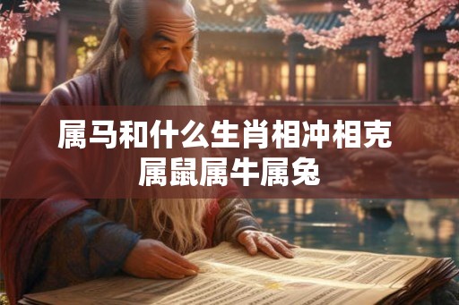属马和什么生肖相冲相克 属鼠属牛属兔