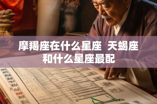 摩羯座在什么星座  天蝎座和什么星座最配