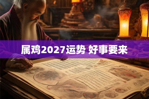 属鸡2027运势 好事要来