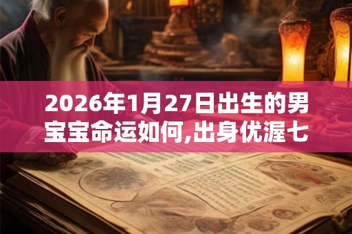 2026年1月27日出生的男宝宝命运如何,出身优渥七杀命局