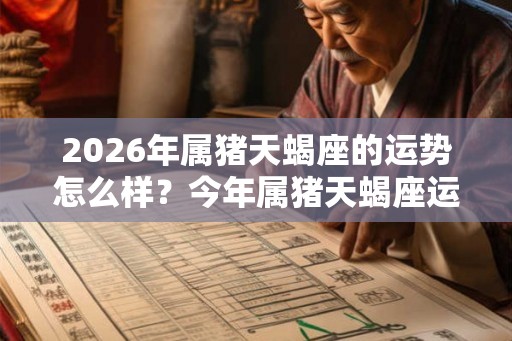 2026年属猪天蝎座的运势怎么样？今年属猪天蝎座运程
