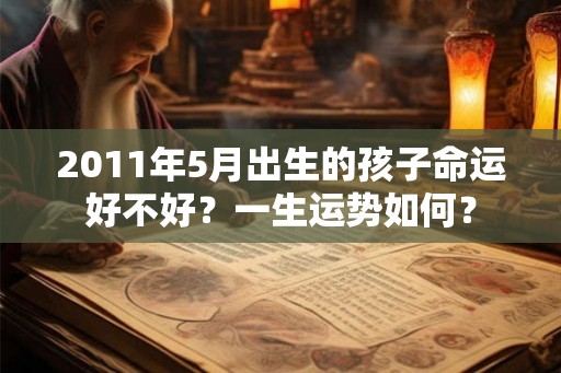 2011年5月出生的孩子命运好不好？一生运势如何？