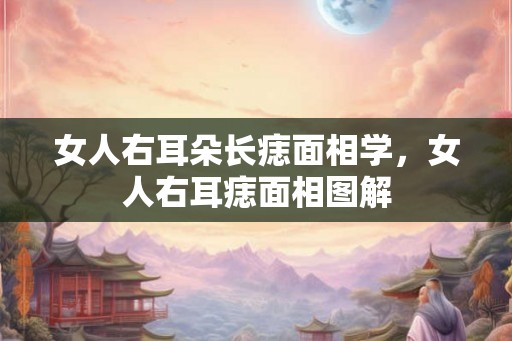 女人右耳朵长痣面相学，女人右耳痣面相图解