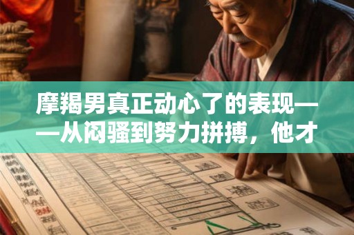 摩羯男真正动心了的表现——从闷骚到努力拼搏,他才是你爱情的真心人 摩羯男真正动心了的表现——从闷骚到努力拼搏,他才是你爱情的真心人