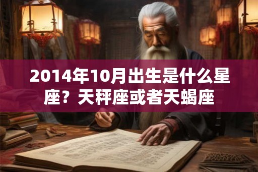 2014年10月出生是什么星座？天秤座或者天蝎座