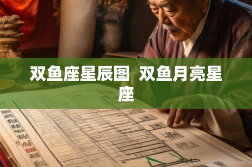 双鱼座星辰图  双鱼月亮星座