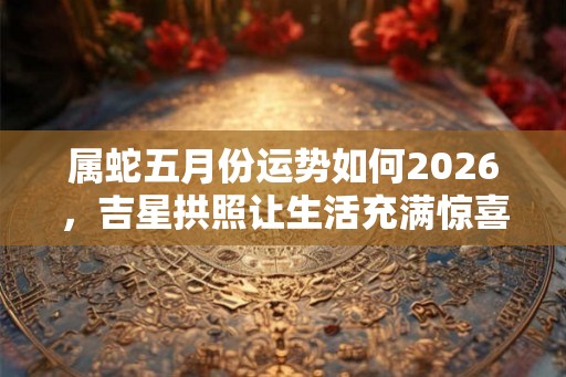 属蛇五月份运势如何2026，吉星拱照让生活充满惊喜