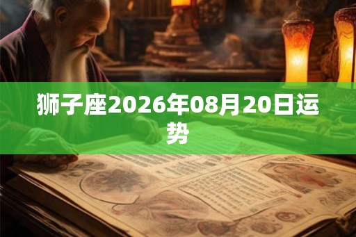 狮子座2026年08月20日运势