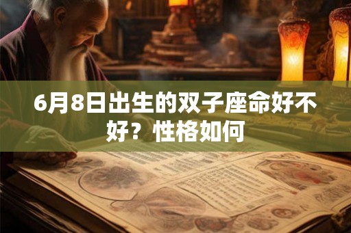 6月8日出生的双子座命好不好?性格如何 6月8日出生的双子座命好不好?性格如何