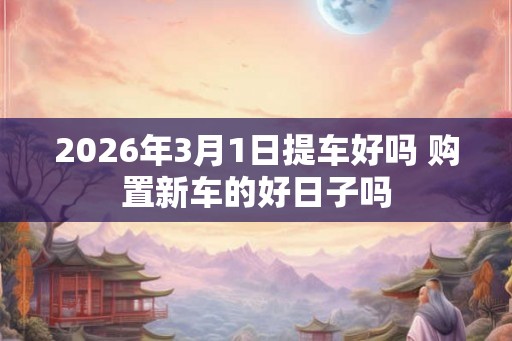 2026年3月1日提车好吗 购置新车的好日子吗