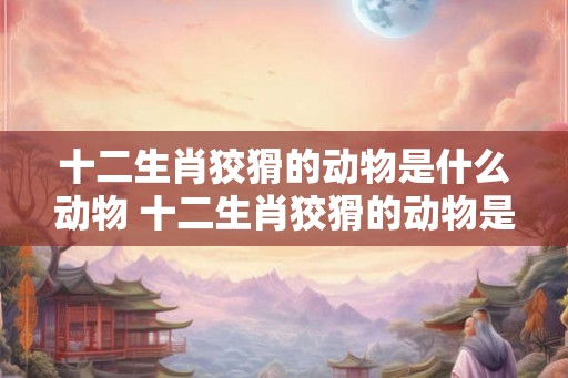 十二生肖狡猾的动物是什么动物 十二生肖狡猾的动物是什么动物图片