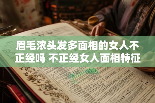 眉毛浓头发多面相的女人不正经吗 不正经女人面相特征