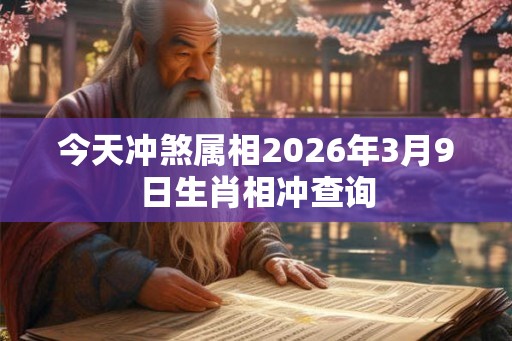 今天冲煞属相2026年3月9日生肖相冲查询