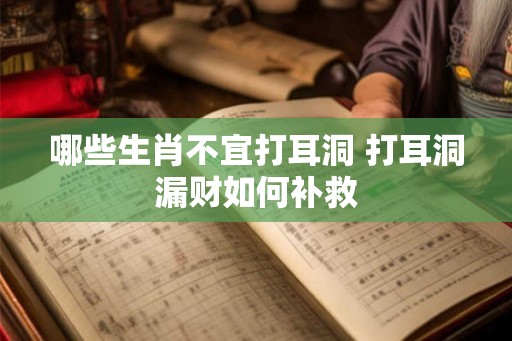 哪些生肖不宜打耳洞 打耳洞漏财如何补救 哪些生肖不宜打耳洞 打耳洞漏财如何补救