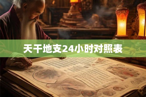 天干地支24小时对照表