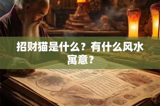 招财猫是什么？有什么风水寓意？