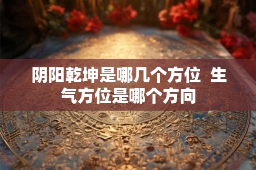 阴阳乾坤是哪几个方位  生气方位是哪个方向