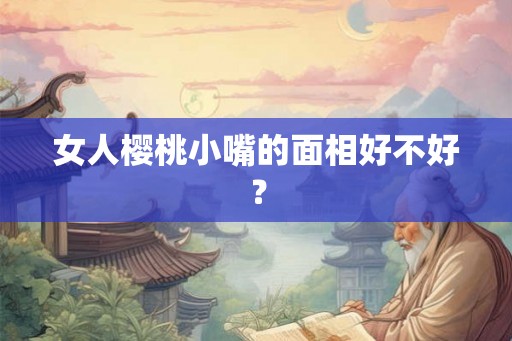女人樱桃小嘴的面相好不好？