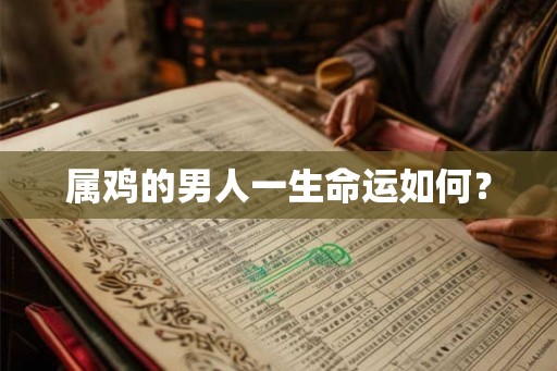 属鸡的男人一生命运如何? 属鸡的男人一生命运如何?