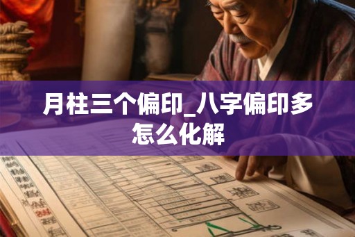 月柱三个偏印_八字偏印多怎么化解