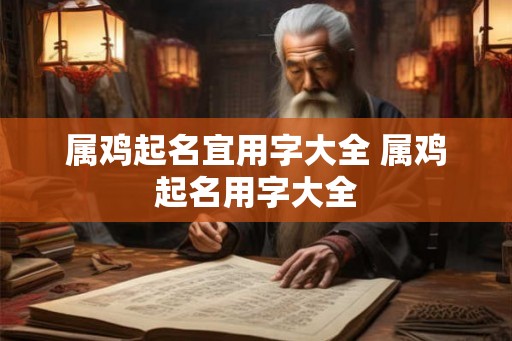 属鸡起名宜用字大全 属鸡起名用字大全