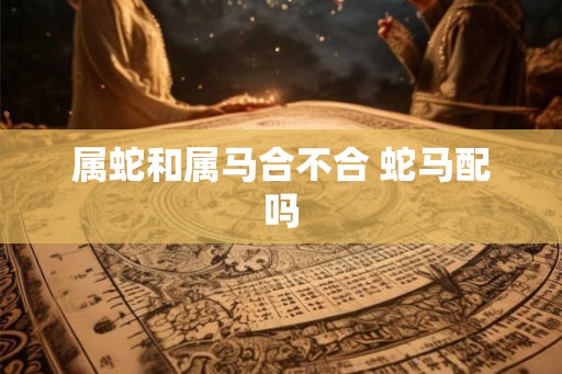 属蛇和属马合不合 蛇马配吗