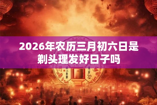 2026年农历三月初六日是剃头理发好日子吗