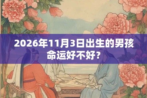 2026年11月3日出生的男孩命运好不好? 2026年11月3日出生的男孩命运好不好?