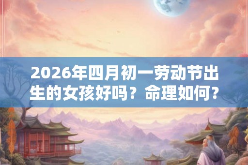 2026年四月初一劳动节出生的女孩好吗？命理如何？