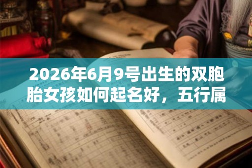 2026年6月9号出生的双胞胎女孩如何起名好，五行属什么？