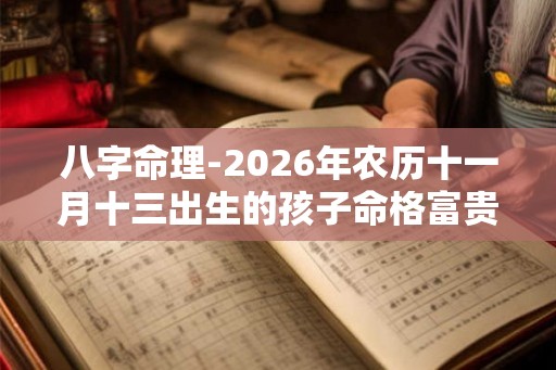 八字命理-2026年农历十一月十三出生的孩子命格富贵福禄之命