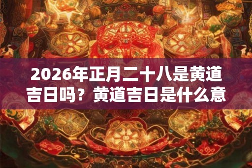 2026年正月二十八是黄道吉日吗？黄道吉日是什么意思？