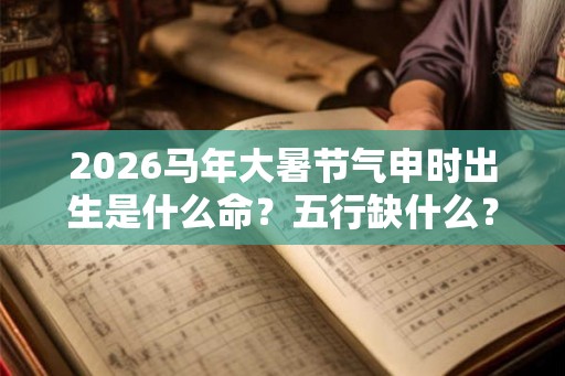 2026马年大暑节气申时出生是什么命?五行缺什么? 2026马年大暑节气申时出生是什么命?五行缺什么?