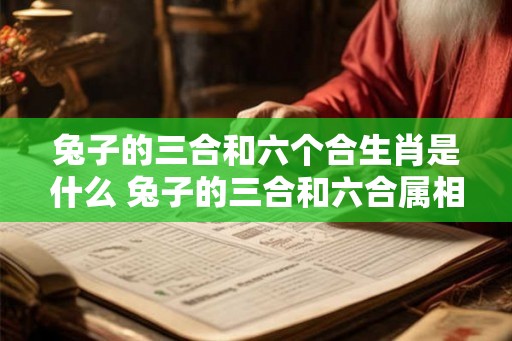 兔子的三合和六个合生肖是什么 兔子的三合和六合属相是啥